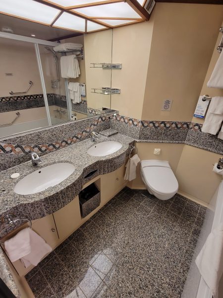 Carnival Pride Suite Cabin Bathroom